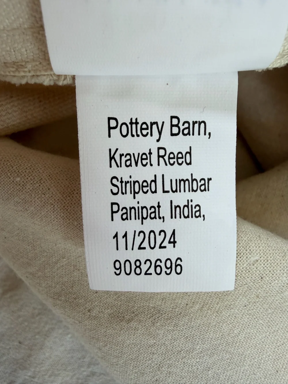Pottery Barn x Kravet Reed Stripe Lumbar Pillow Cover 16x26